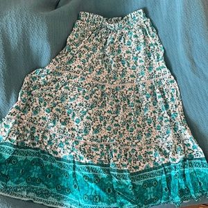 Boho patterned maxi skirt AU size 10, US size 6/8